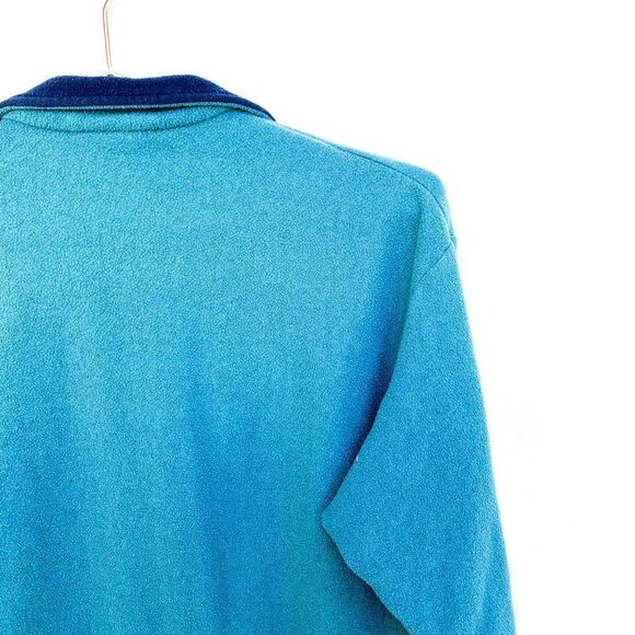 Patagonia Capilene Teal Navy Quarter Zip Pullover - Picture 8 of 9